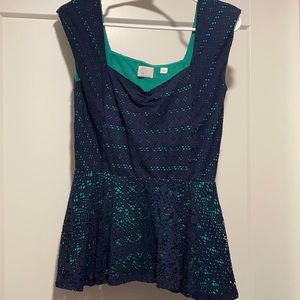 Postmark for Anthropologie Pemplum Top 💙